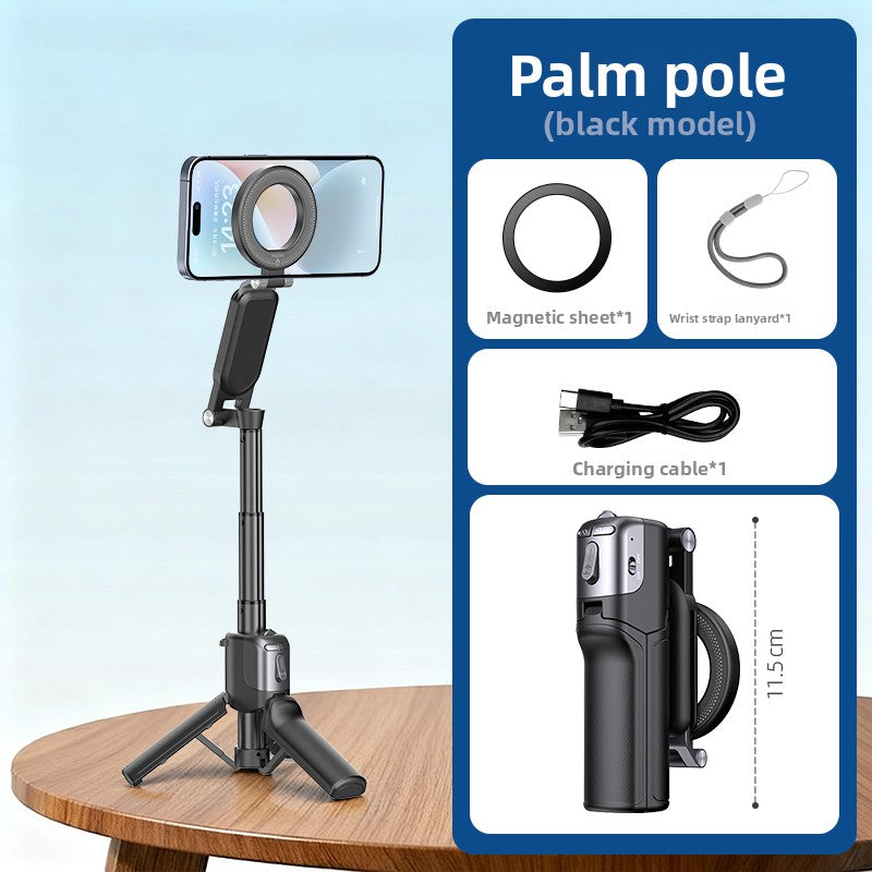 📸 Mini Trípode Magnético Multifuncional Z3-8 con Luz LED 3 en 1