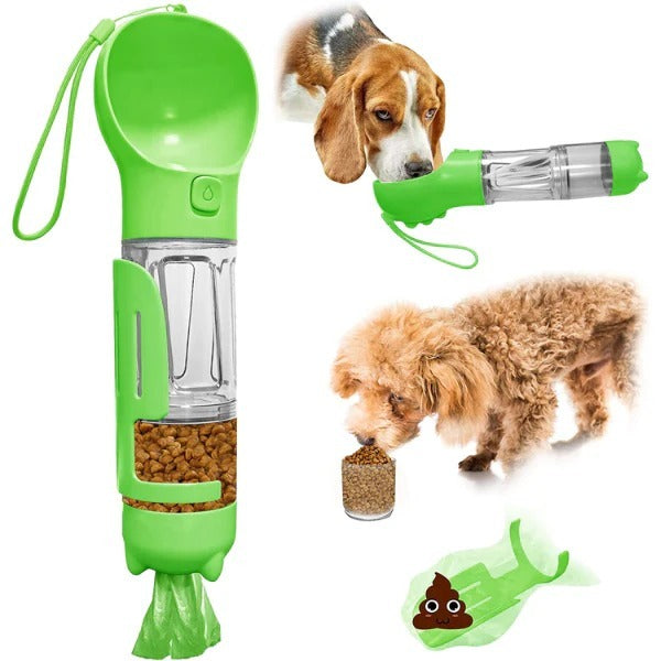 Botella portátil multifuncional 4 en 1 para mascotas