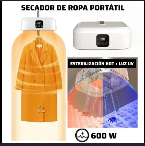 SECADOR DE ROPA PORTÁTIL 600W