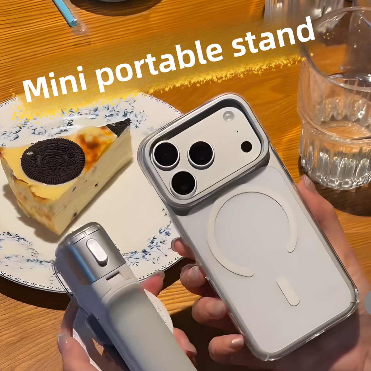 📸 Mini Trípode Magnético Multifuncional Z3-8 con Luz LED 3 en 1
