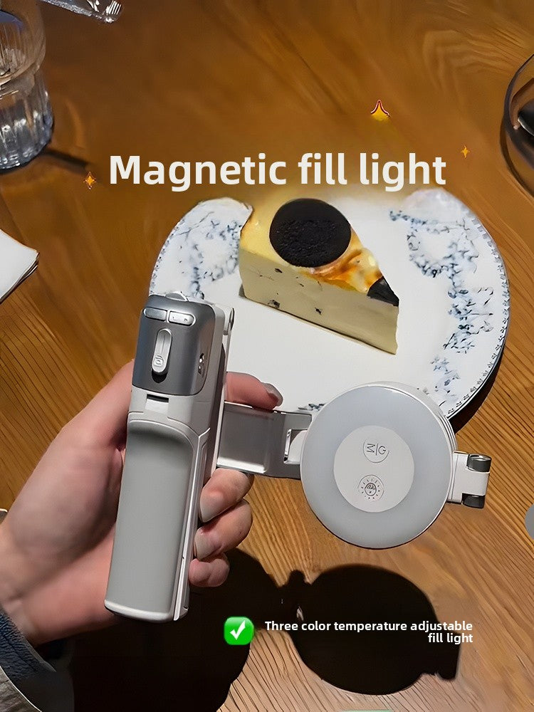 📸 Mini Trípode Magnético Multifuncional Z3-8 con Luz LED 3 en 1
