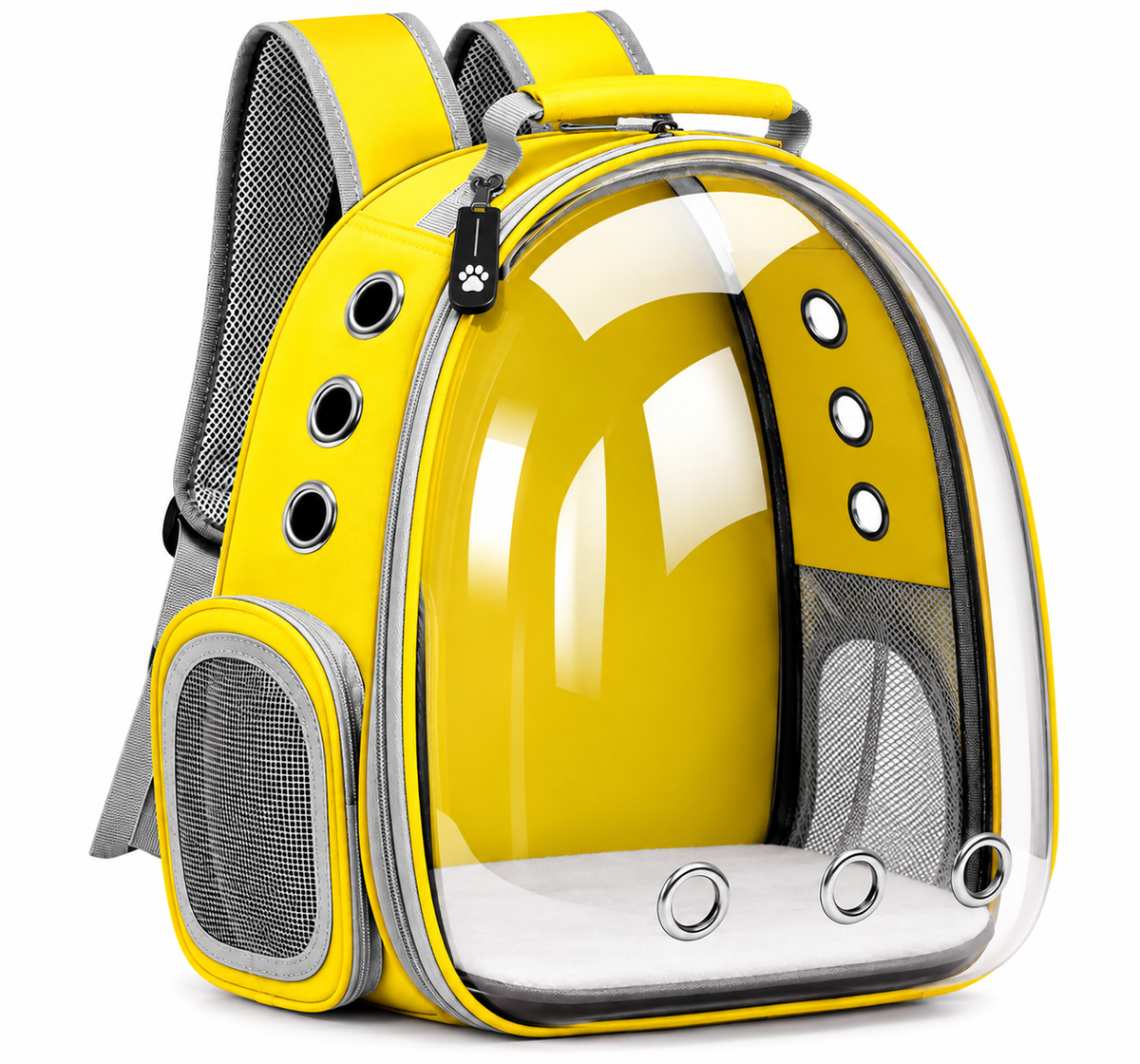 Mochila Transportadora para Mascotas Tipo Cápsula Espacial – Comodidad, Seguridad y Estilo