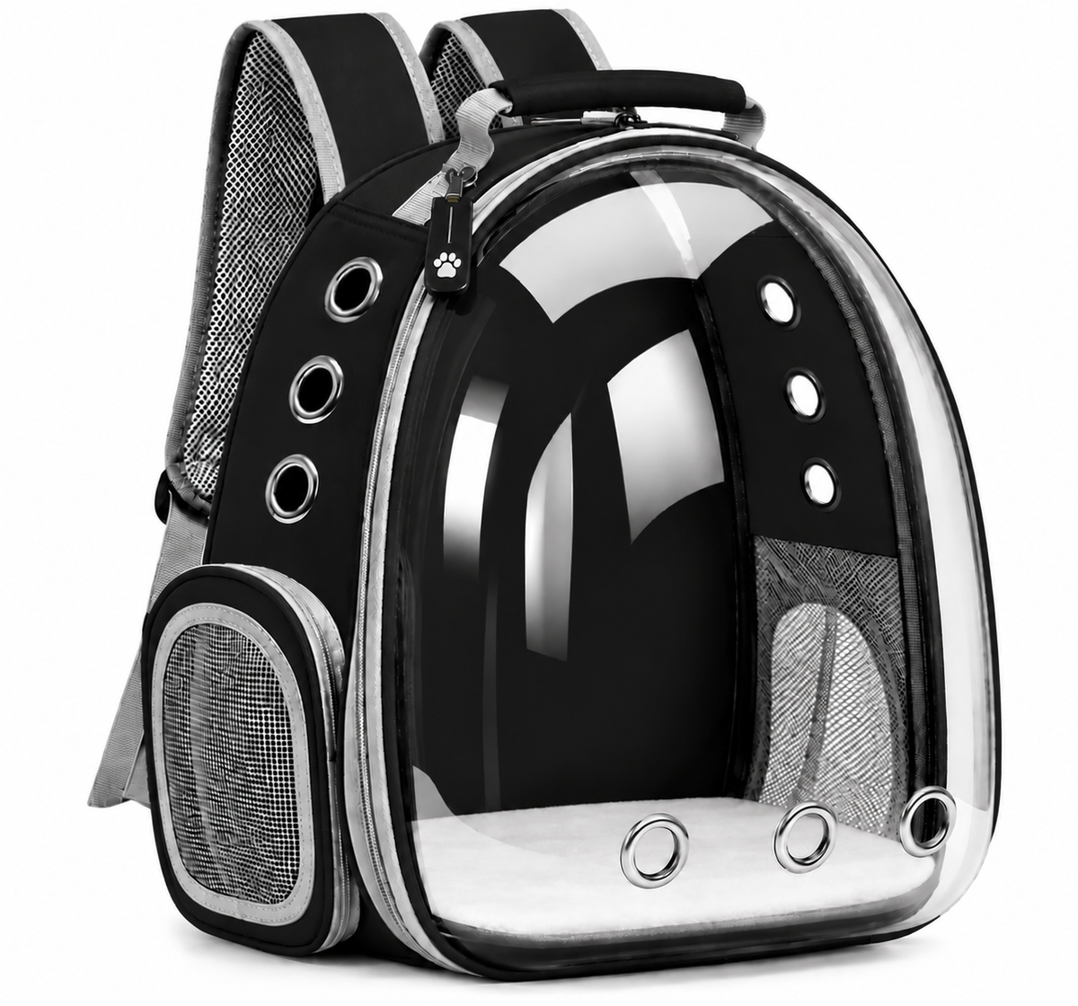Mochila Transportadora para Mascotas Tipo Cápsula Espacial – Comodidad, Seguridad y Estilo