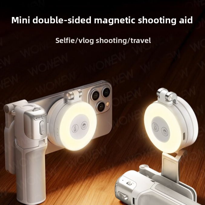 📸 Mini Trípode Magnético Multifuncional Z3-8 con Luz LED 3 en 1